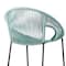Armen Living Acapulco 30" Indoor Outdoor Steel Bar Stool with Wasabi Rope LCACBAWSB30 - alternate 7